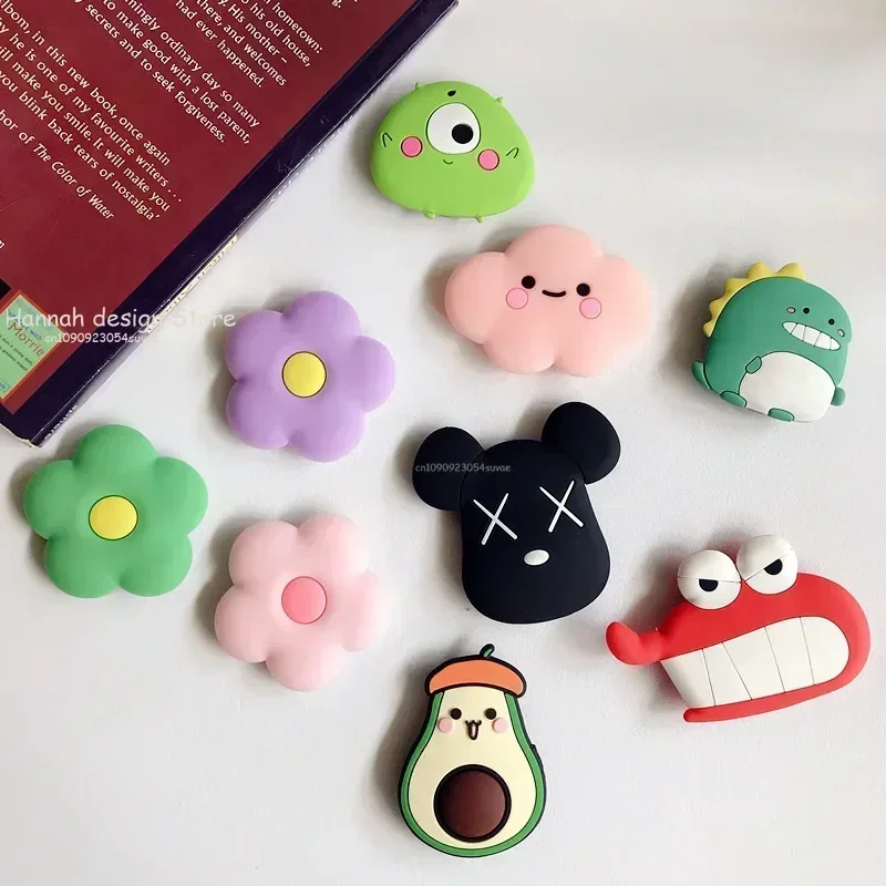 Cute Cartoon Socket Pocket Finger Grip Ring Phone Holder for IPhone Samsung Anime Mobile Phone Griptok Expanding Stand Bracket