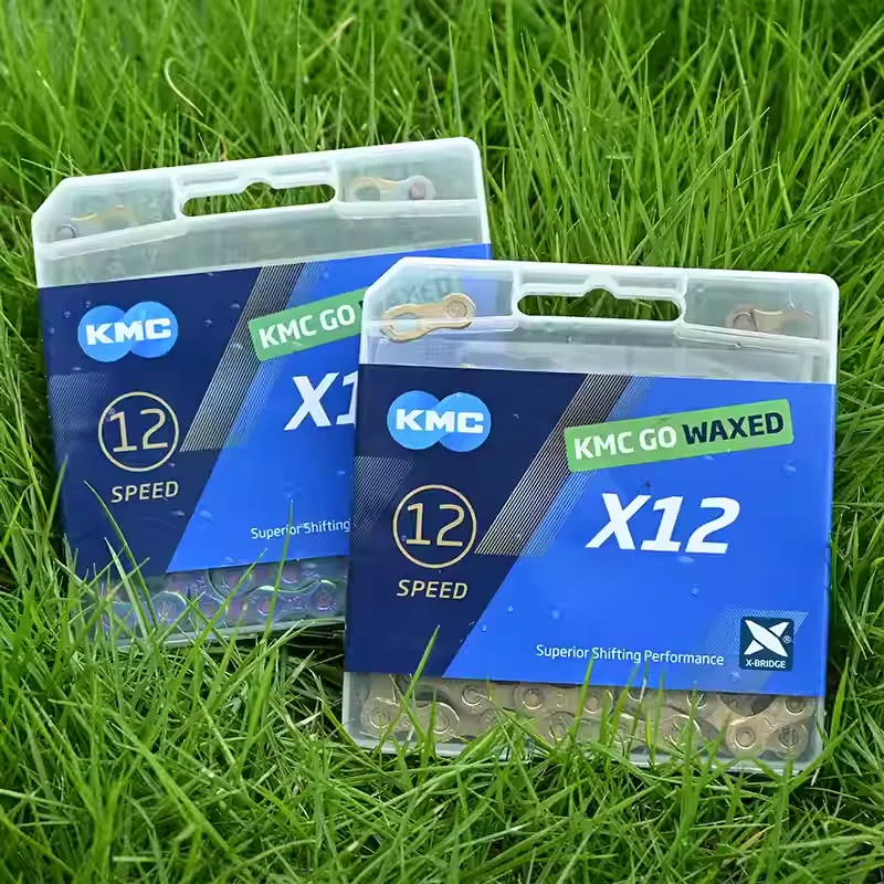 سلسلة دراجات KMC 11\12 من سلسلة مشمعة مقاومة للماء وغير لاصقة وخفيفة الوزن شبه مجوفة