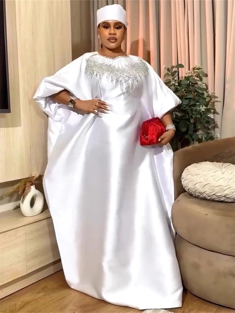 

Traditional African White Dresses Elegant Women Wedding Party Prom Evening Gowns Dashiki Ankara Maxi Robe 2026 Africa Clothing