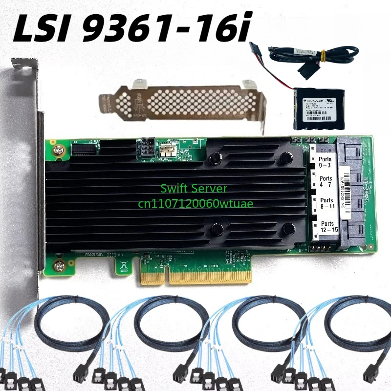 LSI MegaRAID 9361-16i 2G Cache SAS 12Gbps RAID Card for Servers