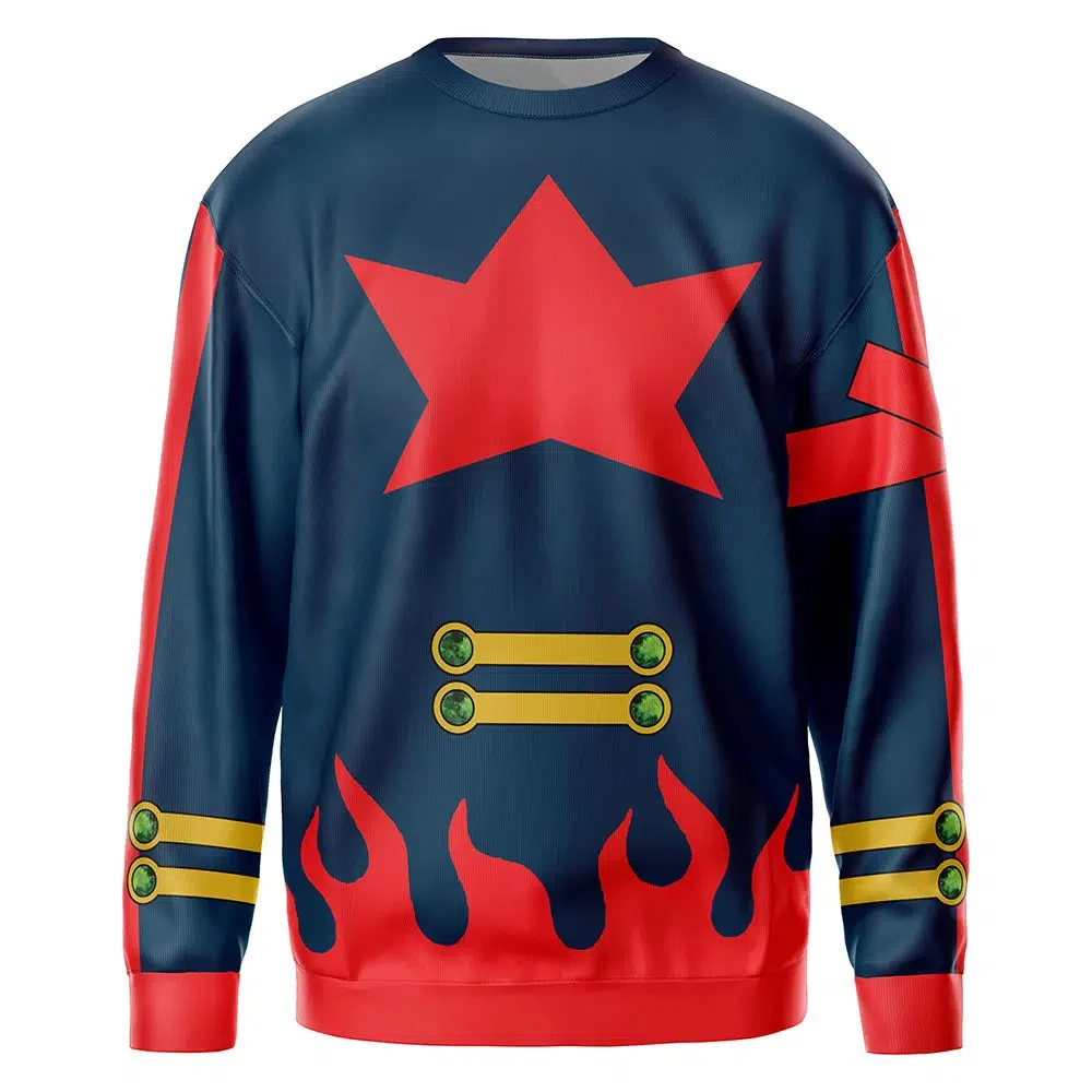 

Bandai Simon Coat Аниме Tengen Toppa Gurren Lagann Толстовка с круглым вырезом для взрослых и детей Мягкая удобная свободная посадка Осень Зима