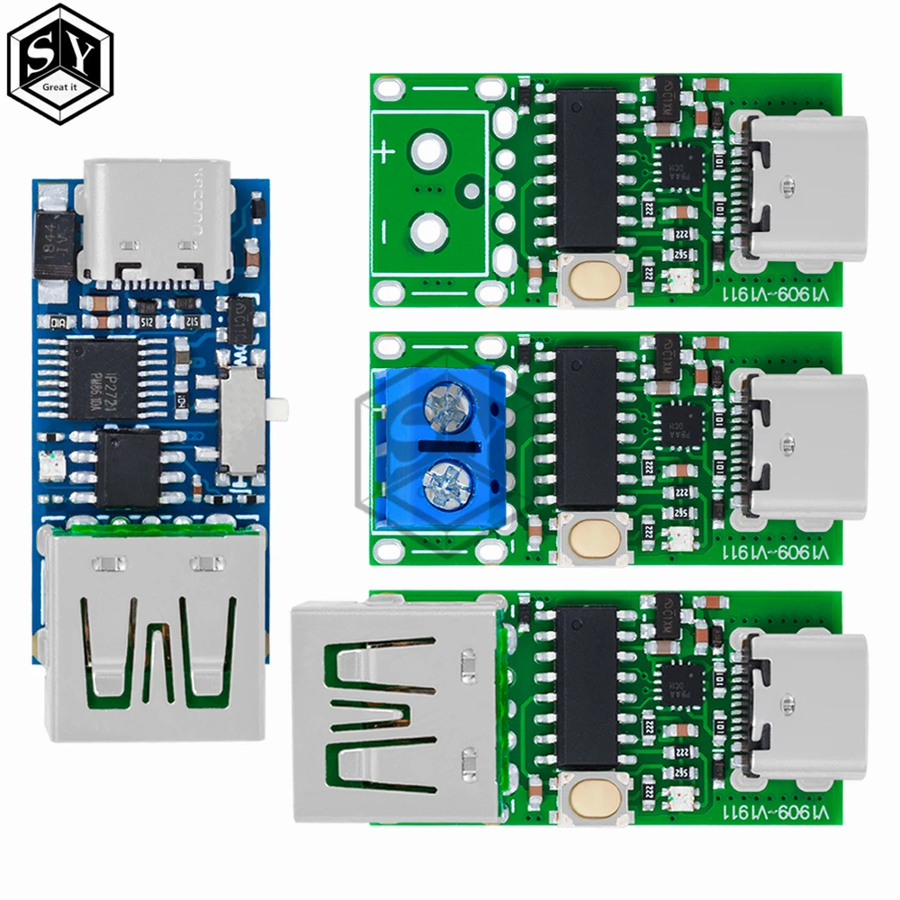 Type-C USB-C PD2.0 3.0 PD3.0 to DC Fast Charge Charging Trigger Polling Detector Notebook Power Supply Change Board Module