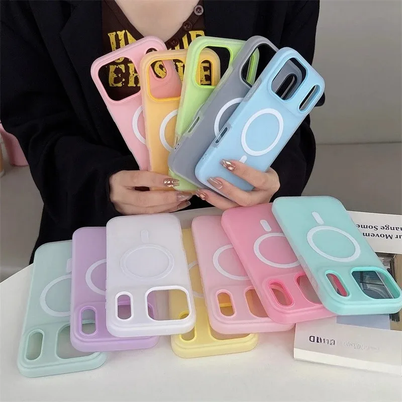 

8-Colors 2 In 1 Magnetic Phone Case For OPPO Reno 14F 14 13 13F 12 12F 11 11F Pro 5G 4G Luxury Matte Back Cover