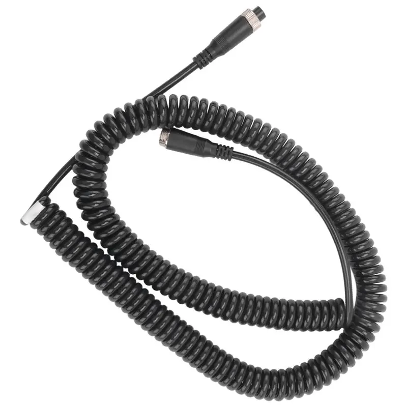 Ingenious-Car Video Aviation Spring Line 4-Pin Extension Cable For Rear View Camera Truck Trailer