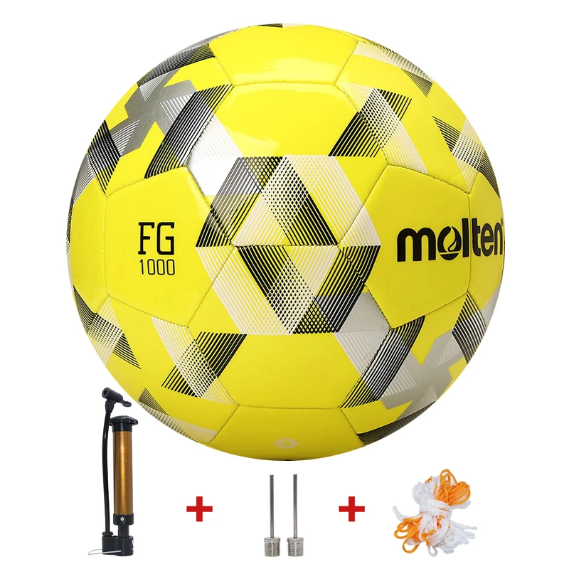 Piłki do piłki nożnej Molten 2026, oficjalny rozmiar 5/4, wysokiej jakości PVC/TPU, do treningu i meczów na zewnątrz, oryginalny futbol z pompką.