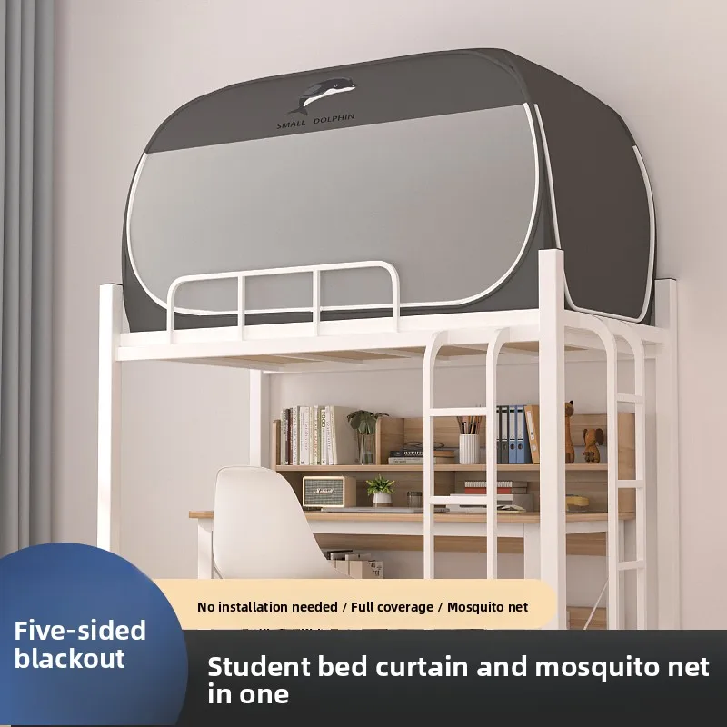 Integrated Light Blocking Mosquito Net Dormitory Indoor Tent Single Bed No Installation Required Mongolian Tent 1m Student Be...