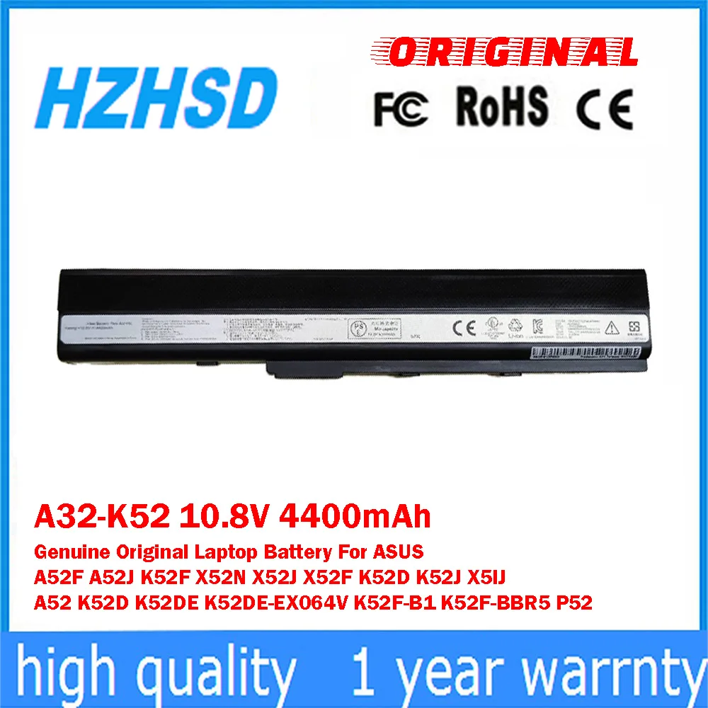 

Оригинальная аккумуляторная батарея для ноутбуков ASUS A32-K52 10.8V 4400mAh, совместимая с моделями A52FA52J, K52F, X52N, X52J, X52F, K52D, K52J, X5IJ, A52, K52D, K52DE-EX064V