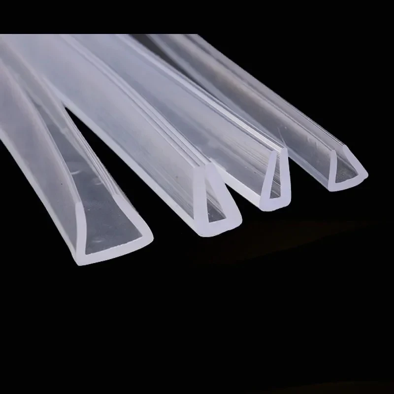 1/3/5/10 Meters U-channel Rubber Edging Sealing Strip Shower Door Glass Sealing Tape Edge Guard Weatherstrip Multiple Size