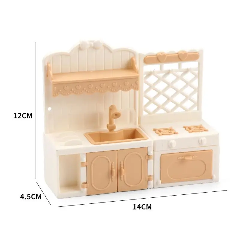 1Pc Dollhouse Miniature Simulation Display Cabinets Model 1/12 Mini Doll House Kitchen Furniture Decoration Pretend Play Toys