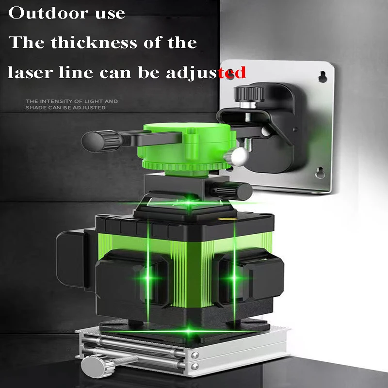 Green Laser Level 12/16 Line Powerful Laser Optical Instrument Self-Leveling 360° Roating Laser Remote Laser Construction Tools