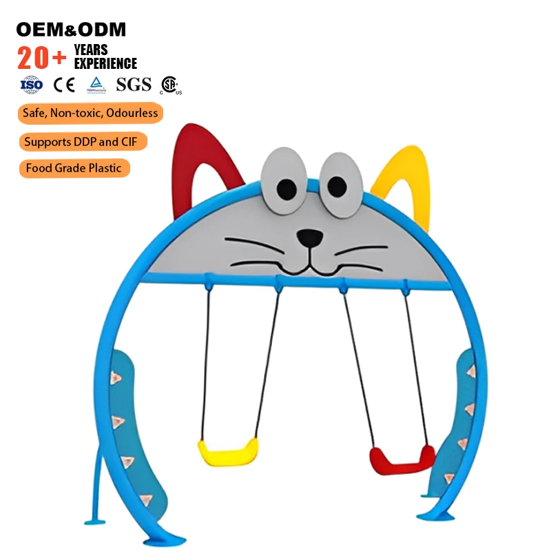 Wholesale Custom Outdoor Playground Pig Head Round Swing Arch For Luxury Residential Compound Courtyard Landscape