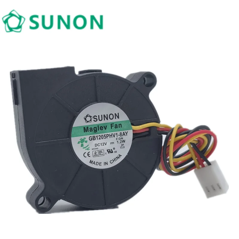 

New For sunon GB1205PHV1-8AY DC 12V 1.2W 5015 50*50*15MM 5cm magnetic bearing cooling fan