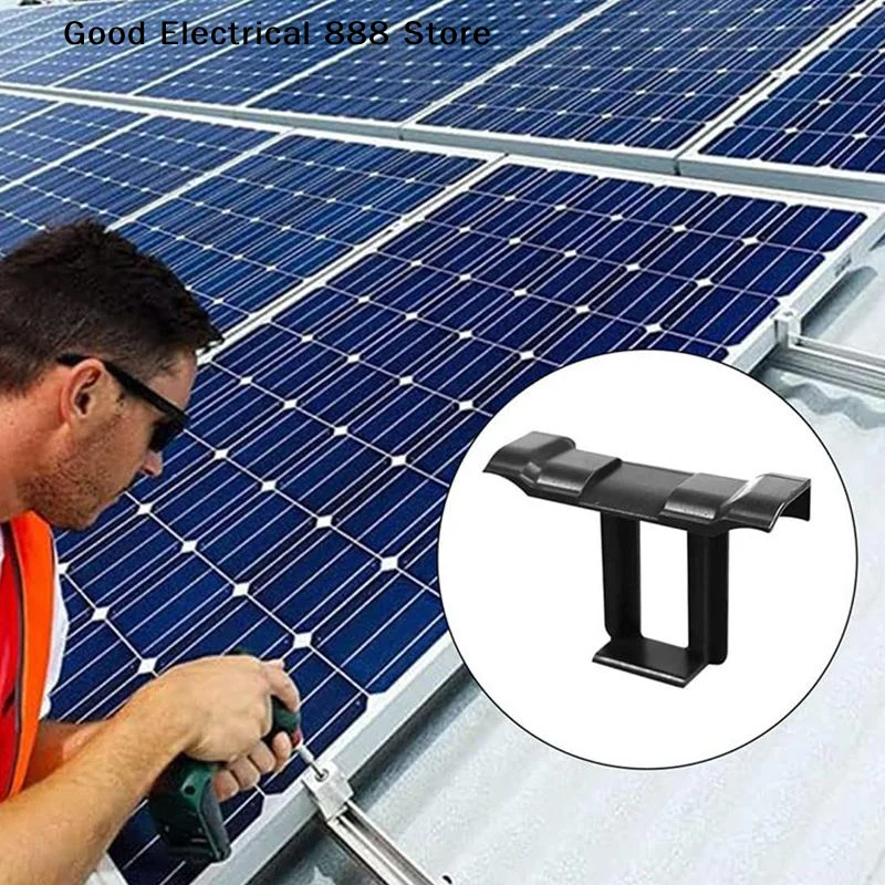 【G】10Pcs Solar Panel Drainage Clips PC Material For PV Modules Cleaning Photovoltaic Panel Drainage Solar Panel Water Collector