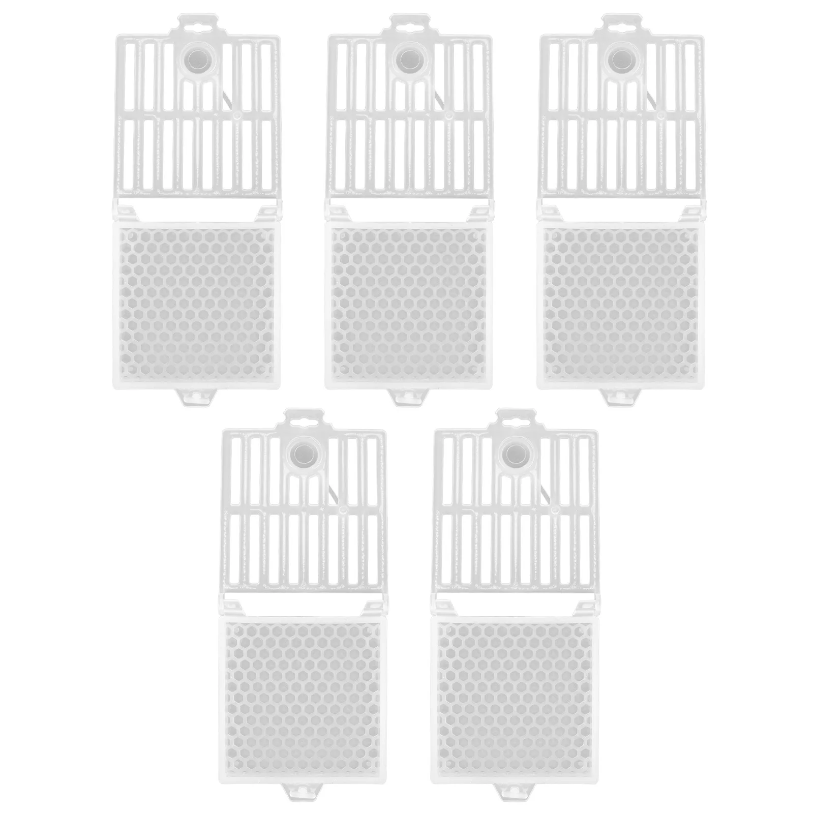 ZK10 5Pcs Queen Bee Catcher Cage Plastic Queen Rearing Transport Cage Tool Beekeeping Accessory