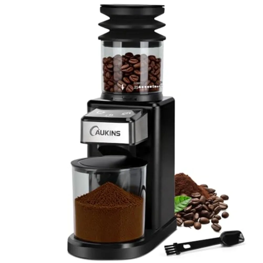 

Electric Coffee Grinder for Home and Office: Automatic Conical Burr Coffee Grinder wtih 25 Precision Grind Settings - 120g Expa