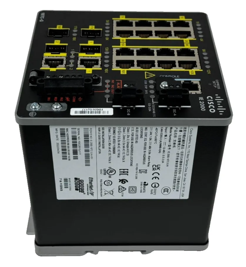 New CISCO IE-2000-16TC-G-N V01 Ethernet switch IE 2000-