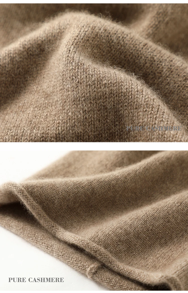 Damen-Mützen aus 100 % reinem Kaschmir, solide Kappen, gerollter Saum, lässig, Basic, weich, Herbst und Winter, echter Kaschmir, warme Schlafhaar-Mütze – Detail 10