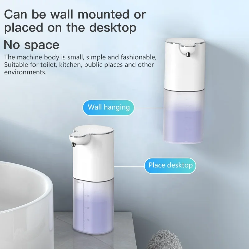 400ml Desktop Foam Hand Washing Machine Wall Mounted Automatic Induction Non-contact Soap