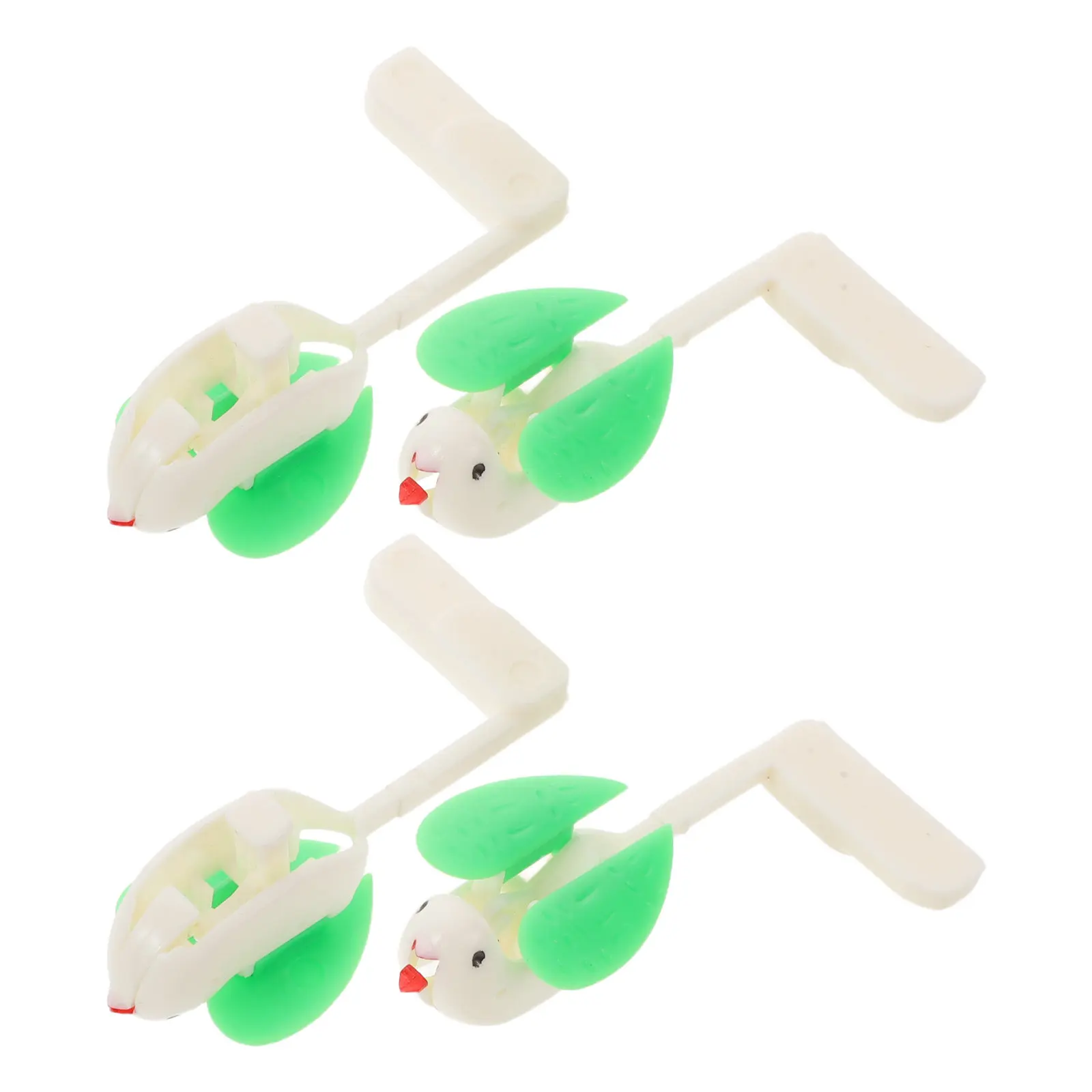 4Pcs Decorative Plastic Vintage Bird Part DIY Cuckoo Clock Replacement Retro Singing Bird Wall Clock Repair Accessories