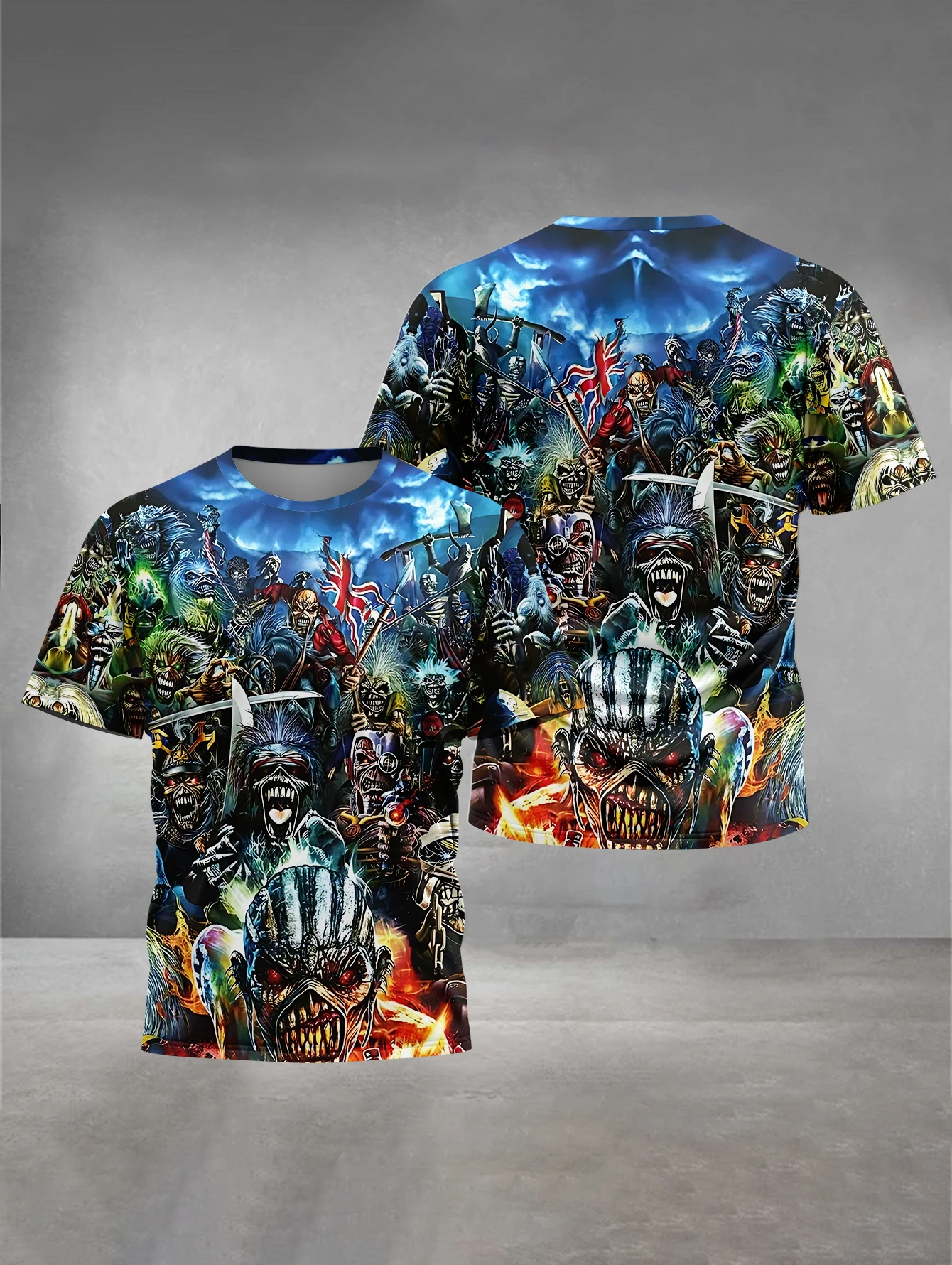 3D Print Baby Clothing 5 to 14 Years Male Outdoor Clothes for Heavy Metal Band I-Irons M-Maidens Children Boy Girl Child T-Shirt