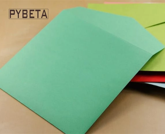 50pcs/lot- Colorful envelopes Kraft Square Envelopes for bank card membership card wedding party invitation