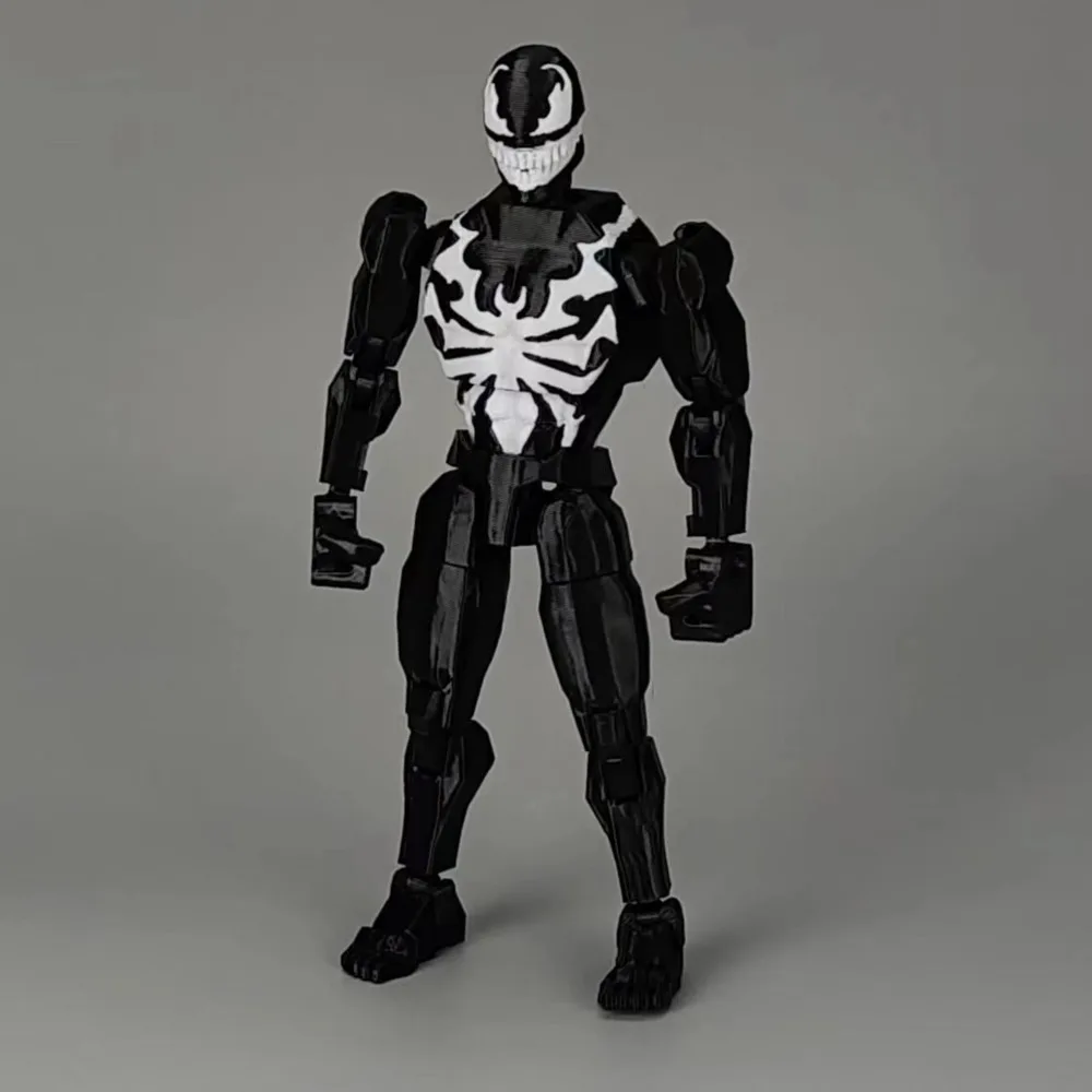 

3D печатный персонаж Venom Spiderman Superheros, аниме, многошарнирные игрушки Shapeshift, фигурки, модель манекена, украшения