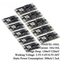 10pc/1pc XL-10AL XL-10AH Single Bond Button Bistable Micro One Key Switch Module 3.5-5.4V 4.5-26V 300nA 1.3uA Load 10A Low Power