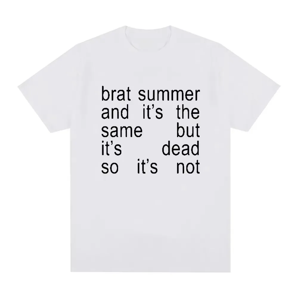 Charli Xcx Brat Summer and It's Same Album Tshirt Womens Fashion Harajuku Tshirt Casual Comfortable Extra Large T-shirt