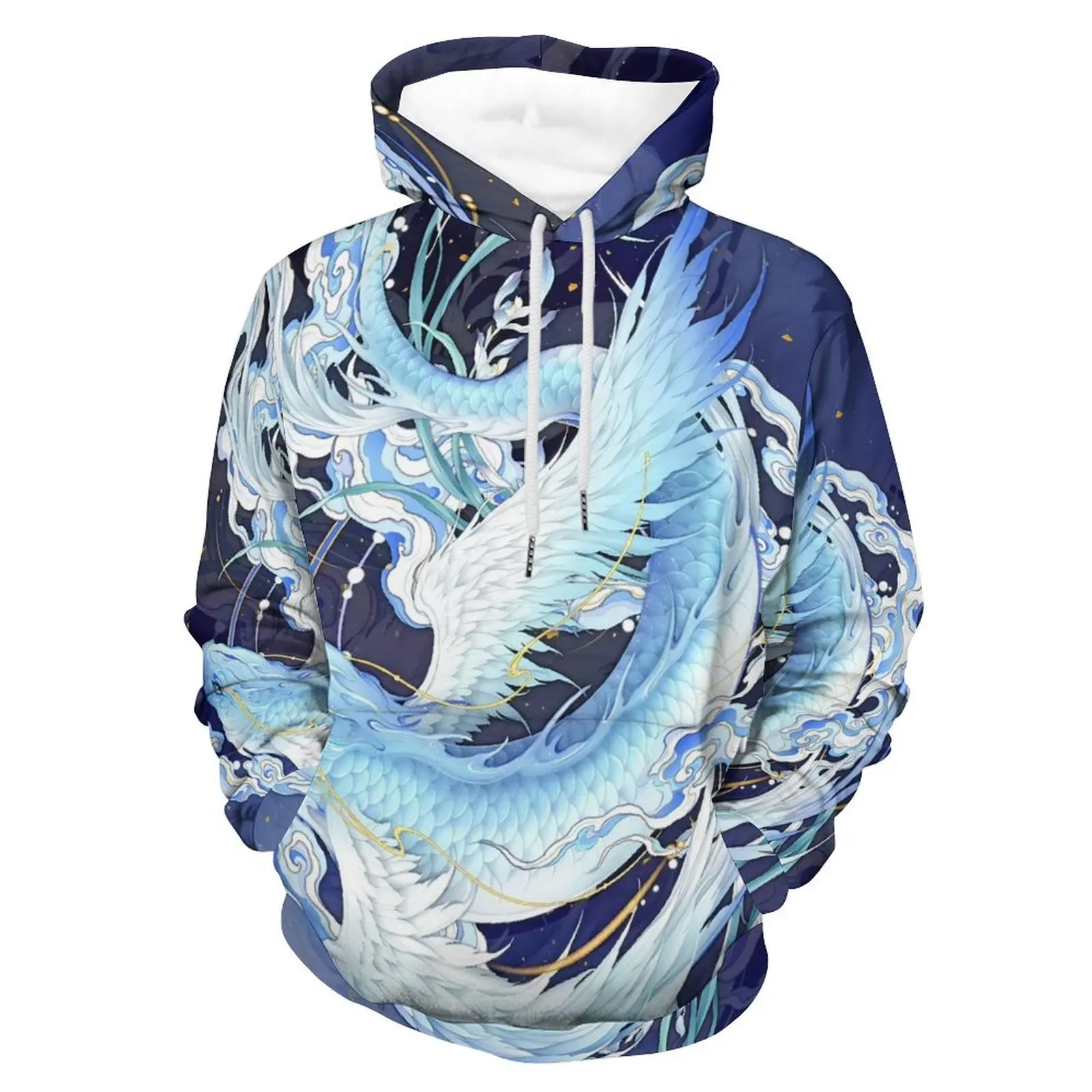 China Dragon 3D Print Men/Women Laxity Hoodie Casual Oversized Pullover Fashion Popular Streetwear Trend Sweatshirt Men Clothing