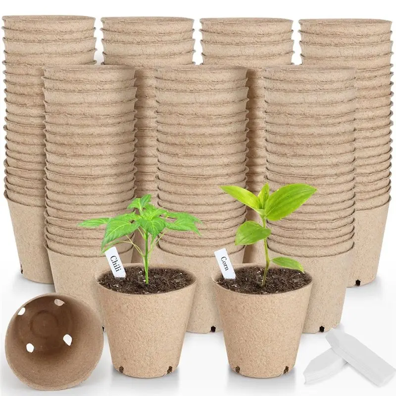

Aug. Round Plant Nursery Pots With Drainage Holes, Bulk Small Seed Starting Trays, Garden Sprout Biodegradable Containers