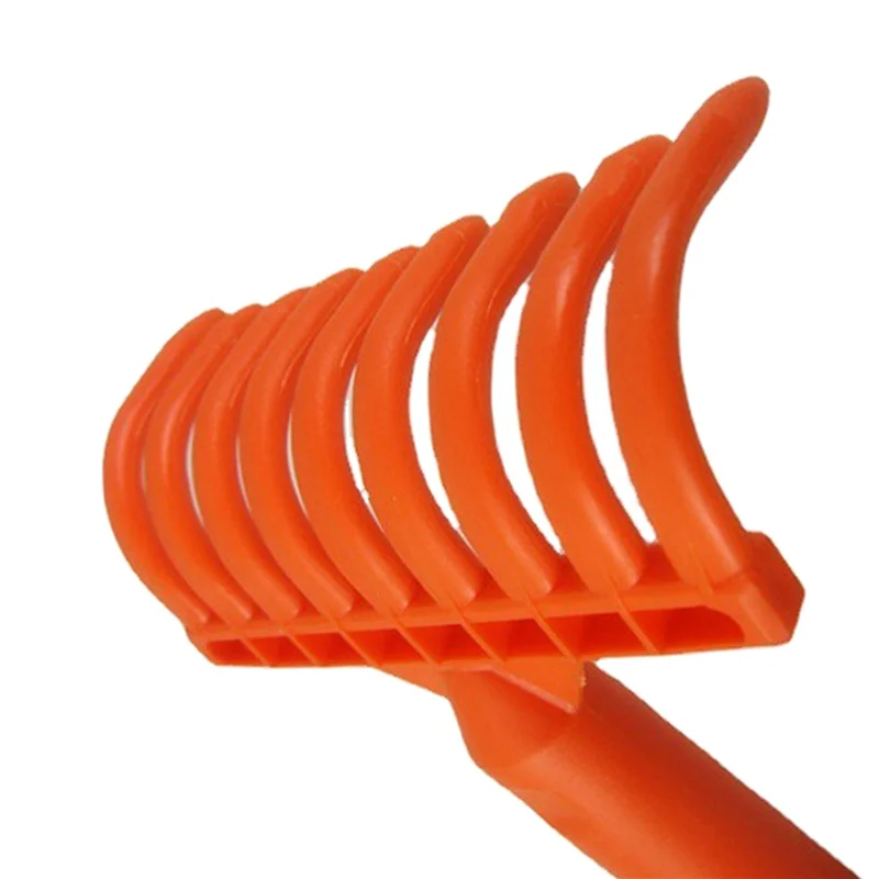 WORTHOWN-4X Teste per rastrello per olive Rastrello a 9 denti Rastrello per pala in plastica multiuso Rastrello per raccolta olive Diametro interno 2,5 cm