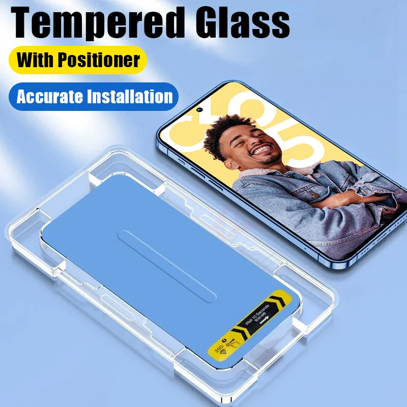 

Tempered Glass Screen Protector for Realme C55 C35 C33 C31 C30 11 10 9 Pro Plus GT Neo 5 SE 3 3T 2 2T With Installation Cover