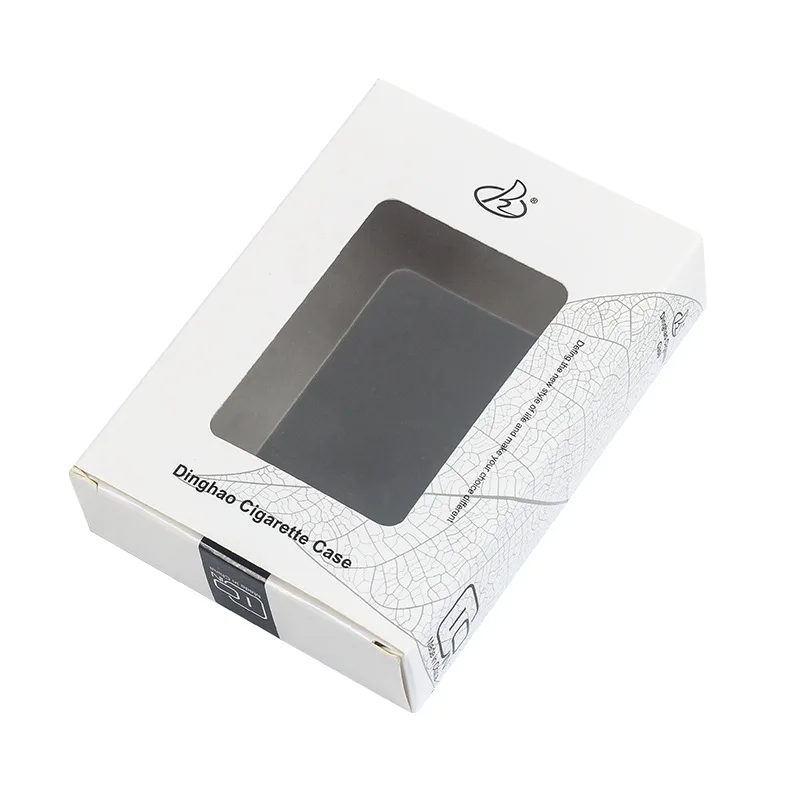 Personalized Flip Cover Coarse Metal Cigarette Case 7.6mm Portable Smoking Tool for Men Fashionable Cigarette Box view 6