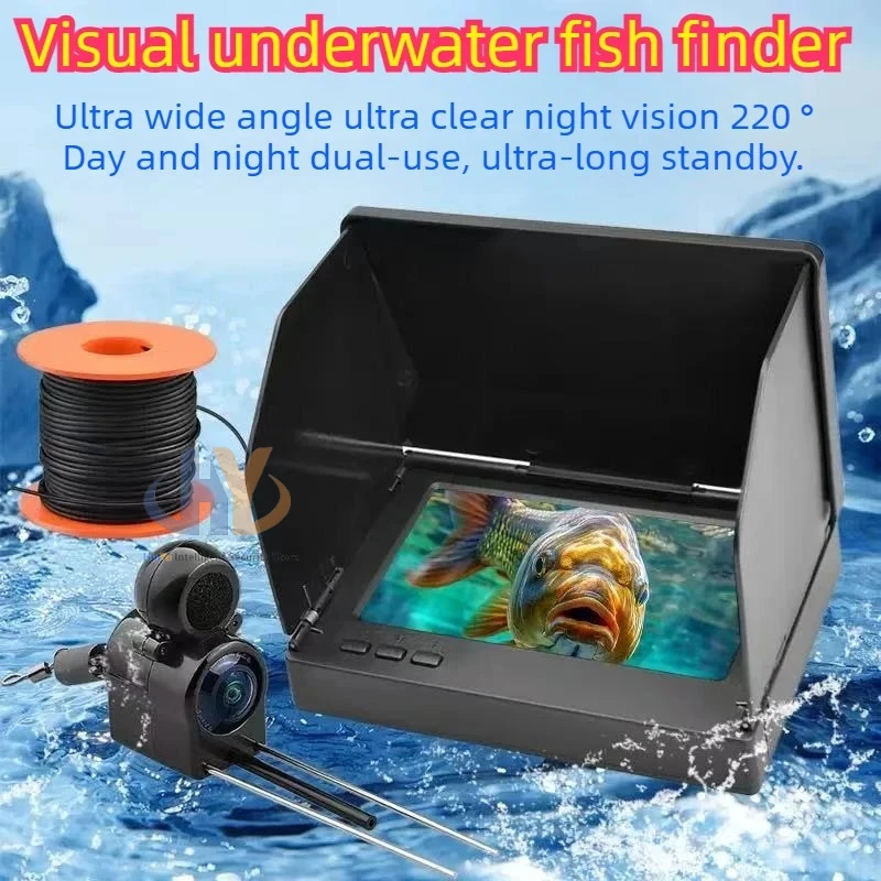 Underwater Visual Fish Finder Display Fishing Camera Display Night Vision Waterproof Ultra-Clear Underwater Fishing Camera