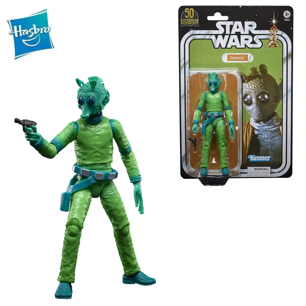 6 Inch Star Wars The Black Series Kenner 50th Bounty Hunter Greedo Action Figure Toy Collection