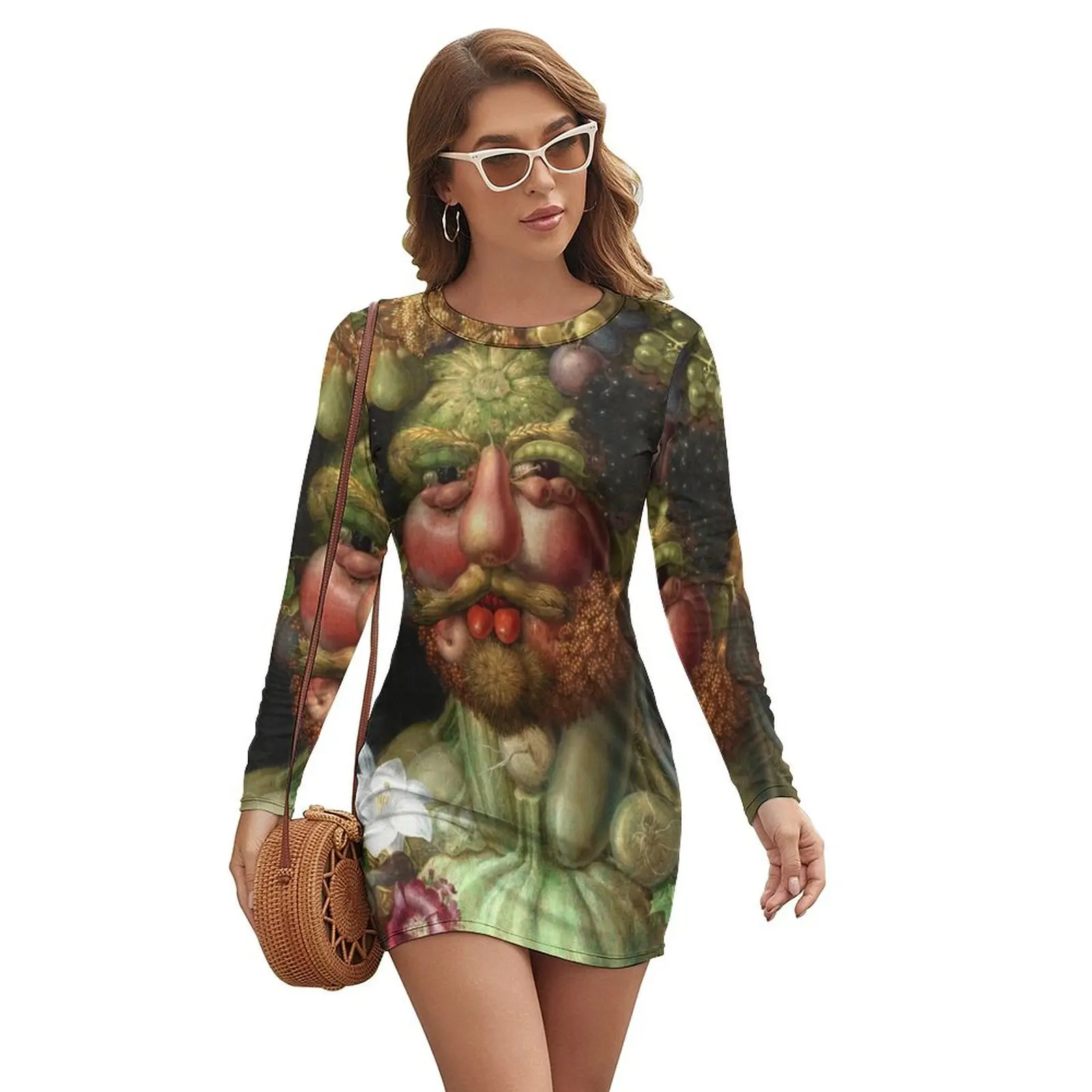 

Rudolf II as Vertumnus by Giuseppe Arcimboldo, 1591 Long-sleeved Dress dress for women summer dress women 2024