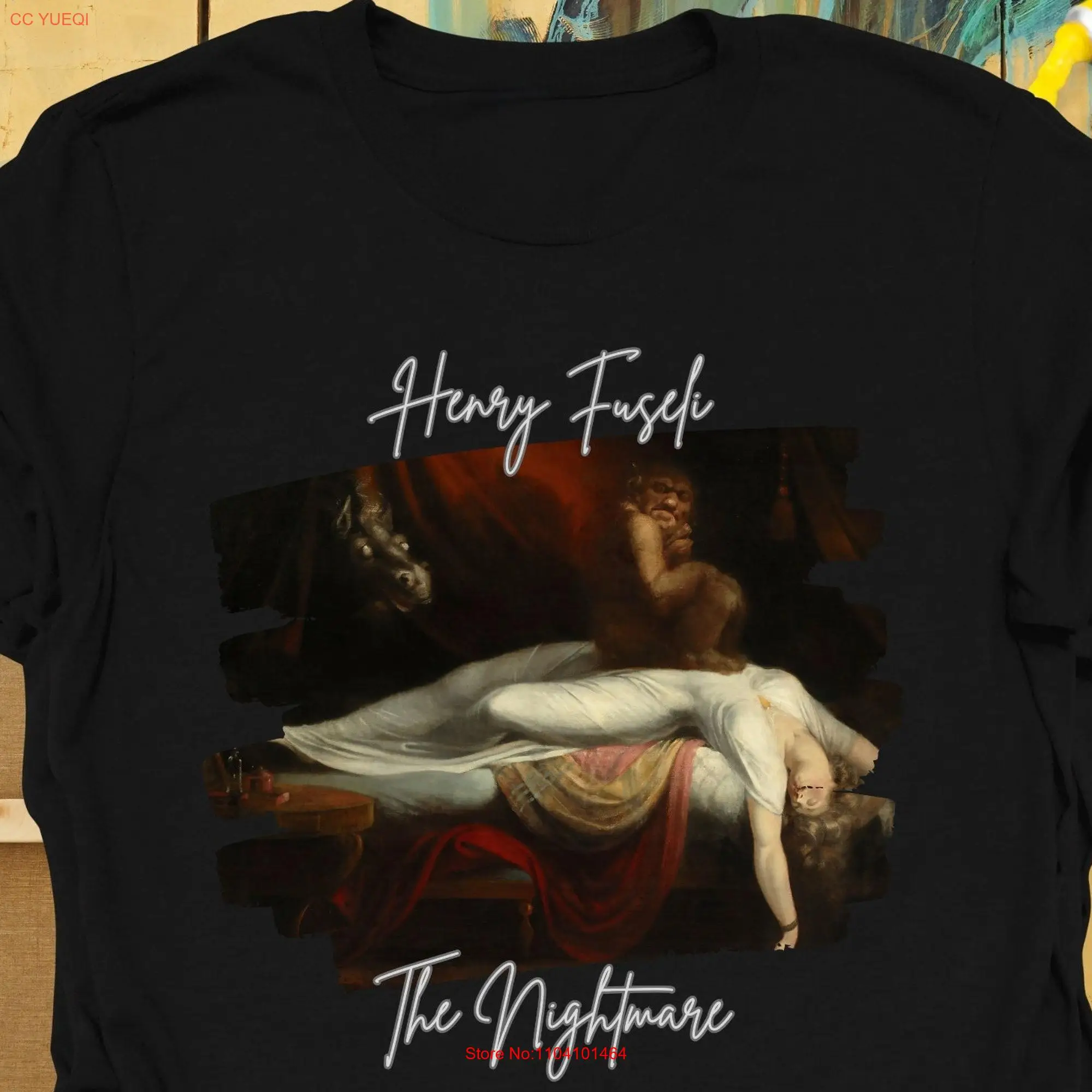 Henry Fuseli T Shirt The Nightmare Wearable Art Painting Artsy Artwear Trending Bestseller Arts Artist for Men and Women