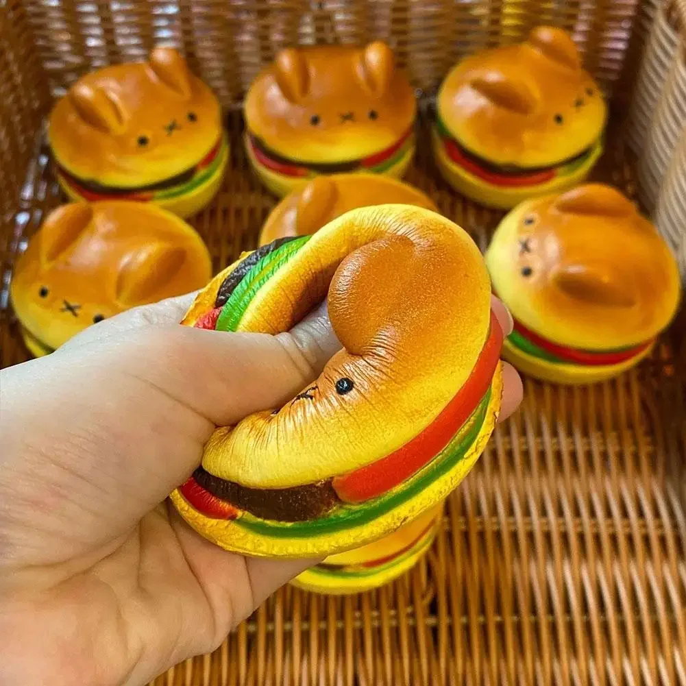 

Slow Rebound Simulation Bread Toast Squishy Cute Food Stress Relief Decompression for Office