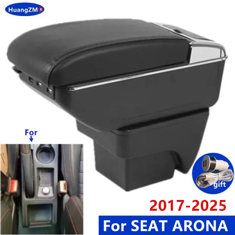 Auto Armlehne Für SEAT ARONA Armlehne Box zentrale Lagerung Box Gewidmet Nachrüstung Innen Auto Zubehör einfach zu installieren