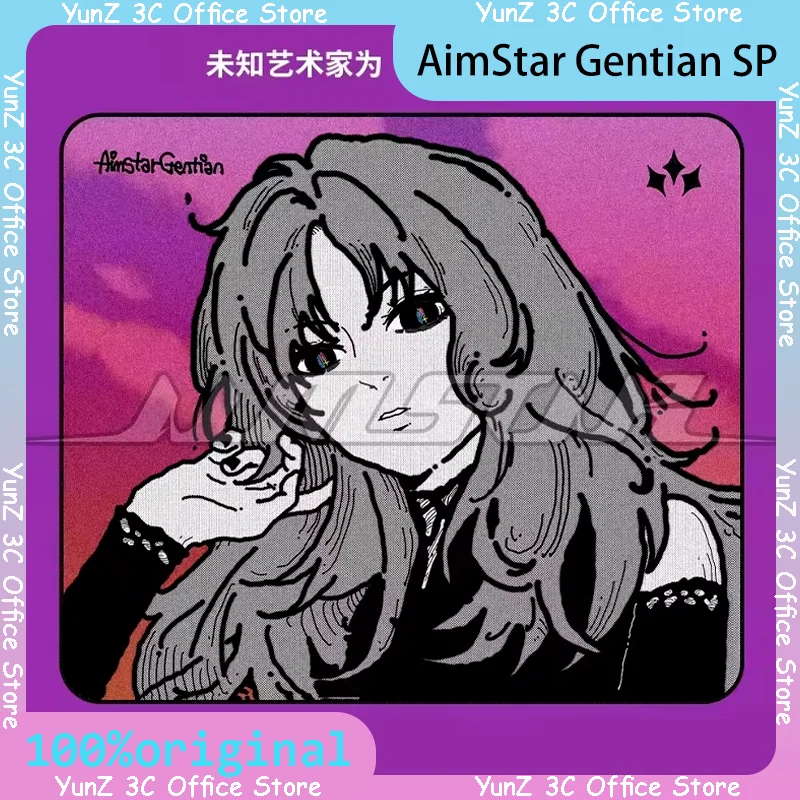 

AimStar Gentian SP Gaming Mousepad 490x420x4mm Neutral PU Surface PC Gamer Accessories Mouse Pad with Ergonomic Design