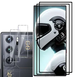 ZTE Nubia Red Magic 10 9 9S Pro 화면 보호기 렌즈 보호대 용 3D 9H 강화 유리 ZTE Nubia Red Magic 9 Pro Plus 용