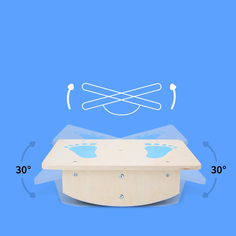 

1pc Balance Board Trainer Premium Wooden Balance Stool For Kids Single Foot Stool Children Sports Ability Trainer Outdoor