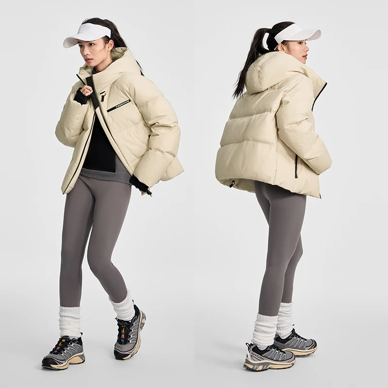 Chericom-Chaqueta de plumón de invierno para mujer, abrigos acolchados cálidos cortos con capucha, prendas de vestir exteriores, chaqueta acolchada ligera y sólida de ocio Y309095Y