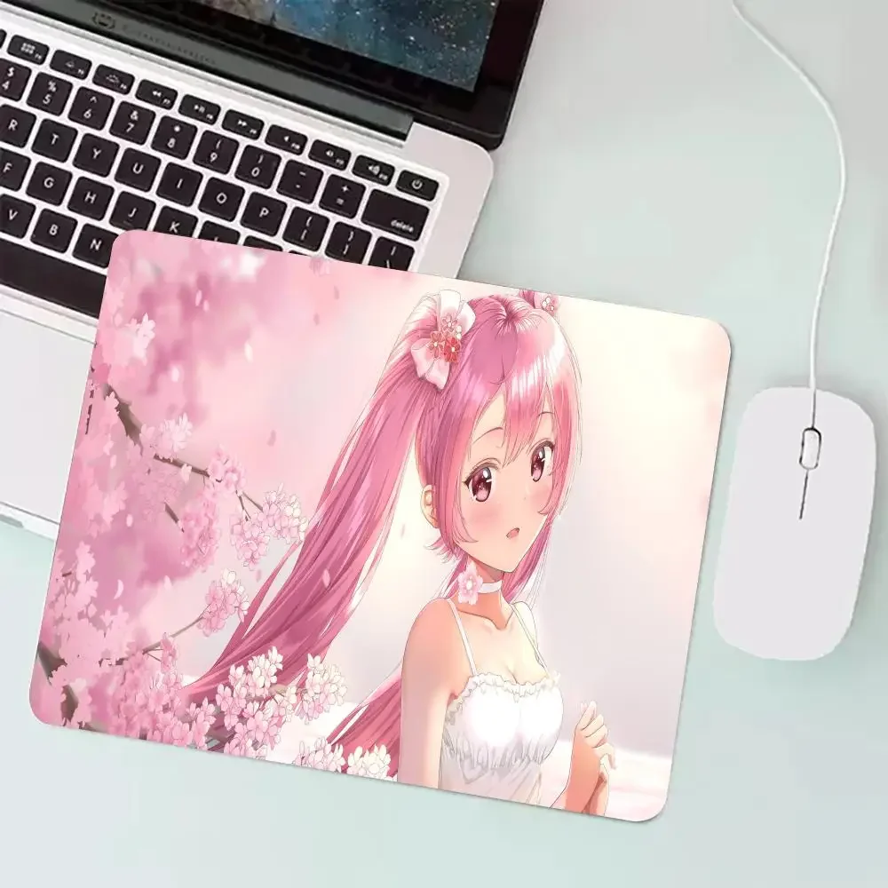 

Kawaii Gaming Mouse Pad Cartoon Pink Small Mousepad Non-Slip Deskmat Keyboard Mat Desk Protector Pc Accessories Anime Mouse Pads