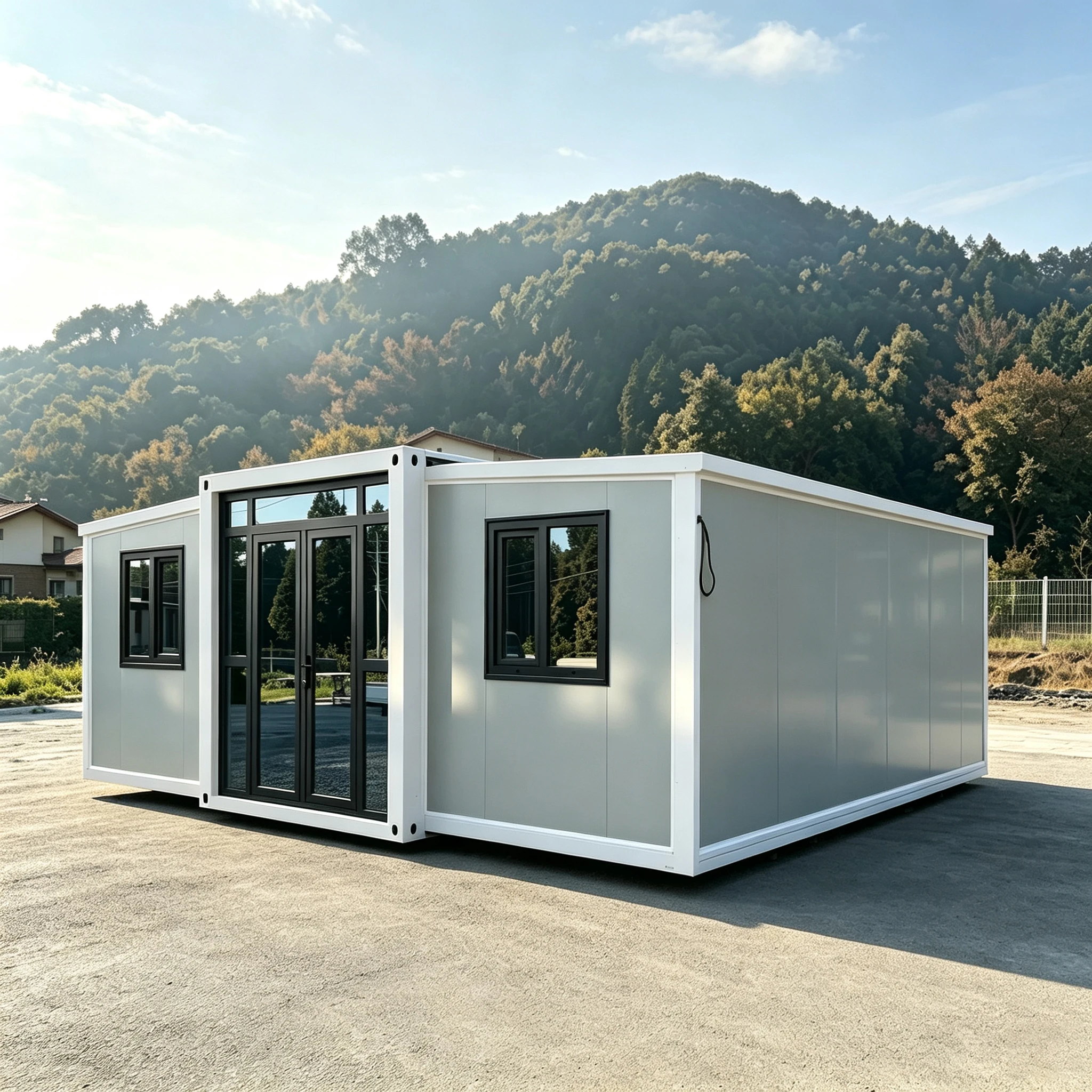 Reinforced Steel Expandable Folding Container House Prefabricated Modular Portable Mobile House Cabin Pod Office Building