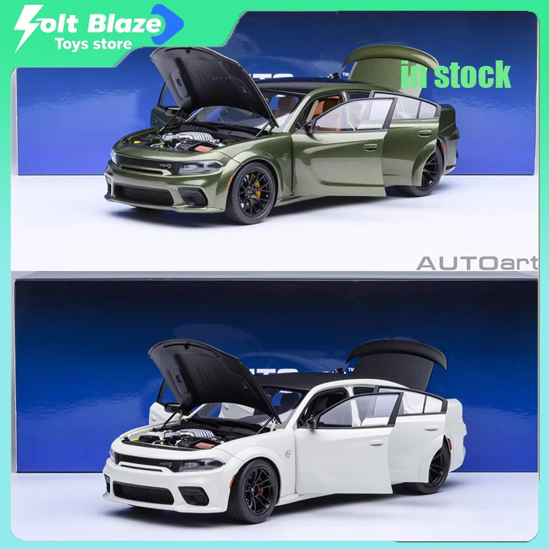 

AUTOart 1/18 Dodge Charger SRT Hellcat Diecast Alloy Model Car for Boy Collection Car Gifts Kids Toys Room Display Car Models