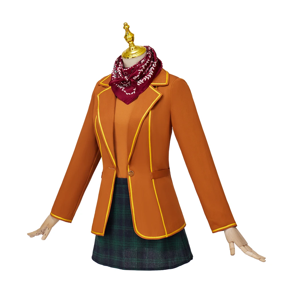 ゲームアシュリーグラハムコスプレファンタジアドレススーツリメイク衣装女性の学校制服ハロウィンパーティー変装作業服