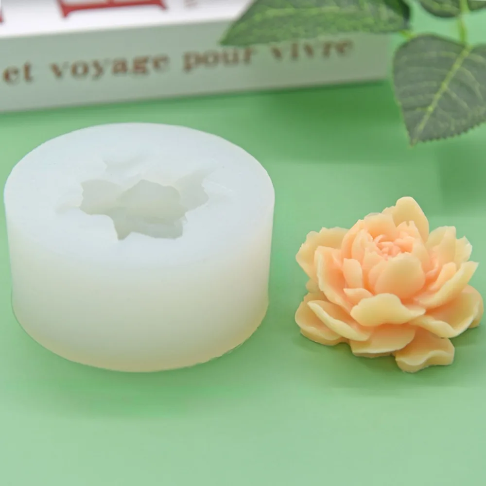 Flower Handmade Candle Silicone Mold DIY Rose Soap Resin Crystal Making Tool Wedding Birthday Party Chocolate Cake Decor Gifts