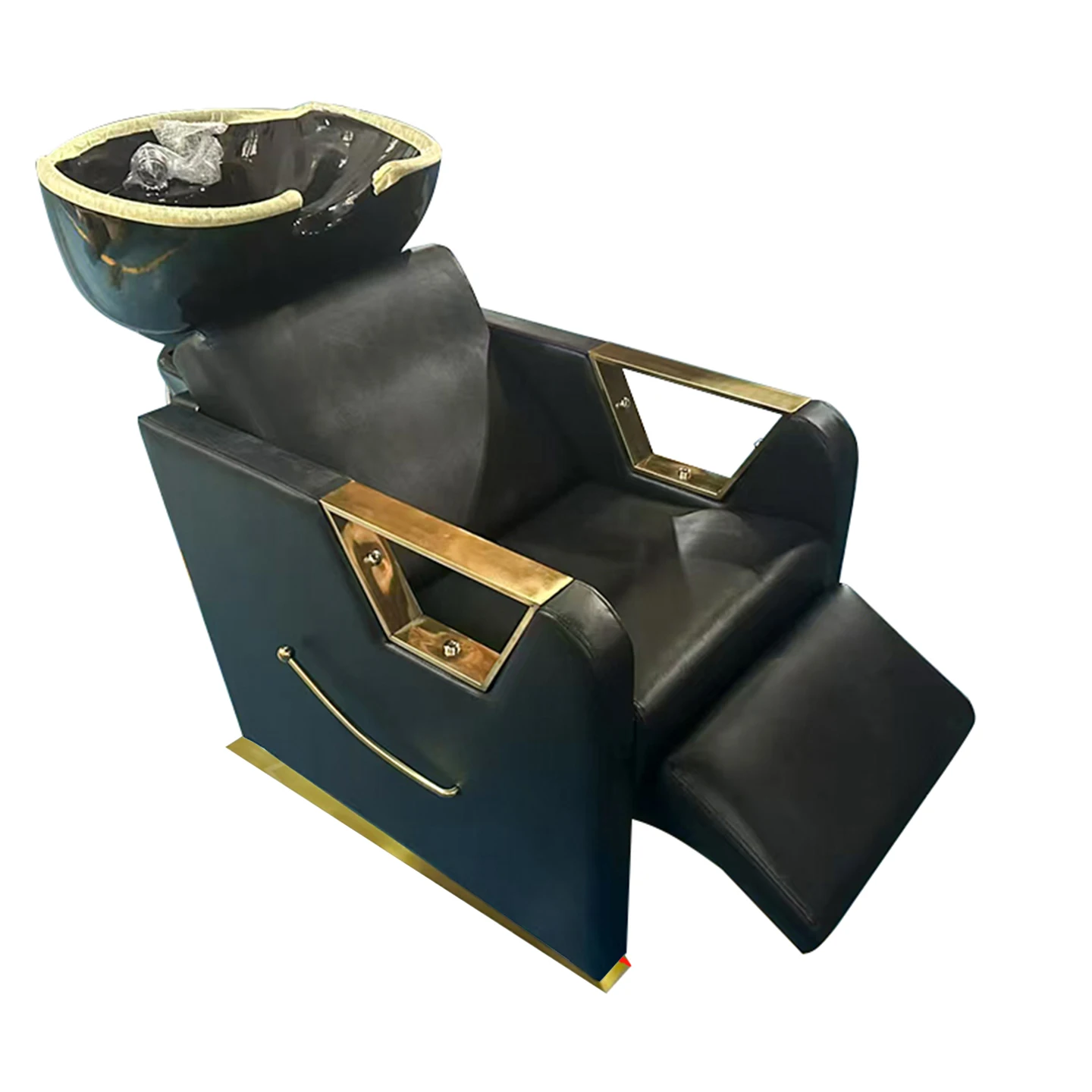 Buitenlandse handel professionele export kapperszaak zittende shampoo bank shampoo fauteuil salon keramische wastafel spoeling
