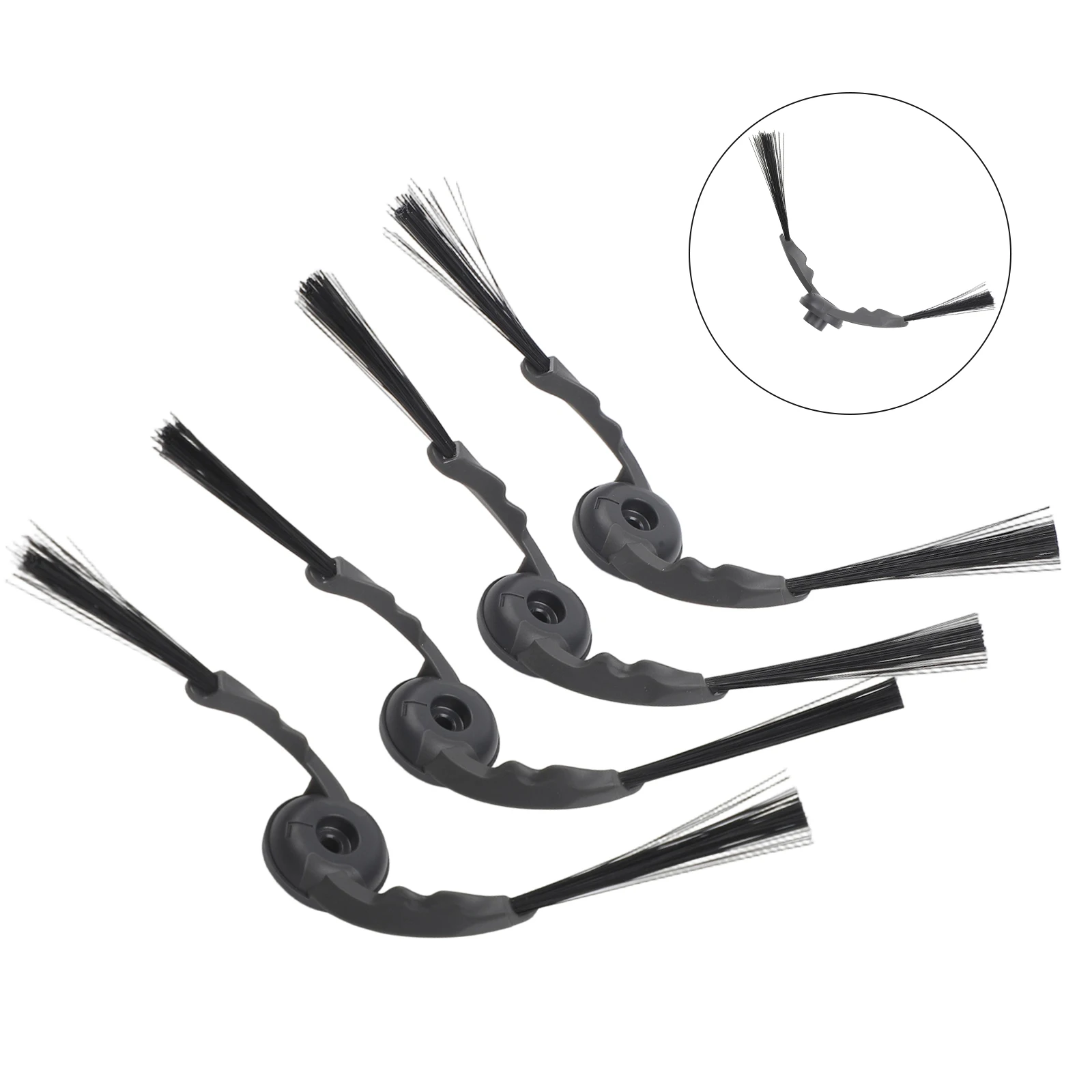 Set of 4 Nylon Replacement Side Brushes for ILIFE A30 A30pro Robot Vacuum Cleaner to Maintain Optimal Cleaning Efficiency